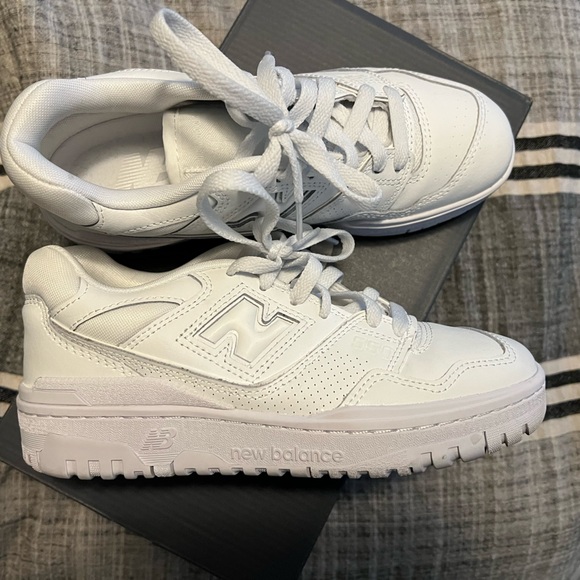 New Balance 550 Unisex All White - Picture 3 of 6